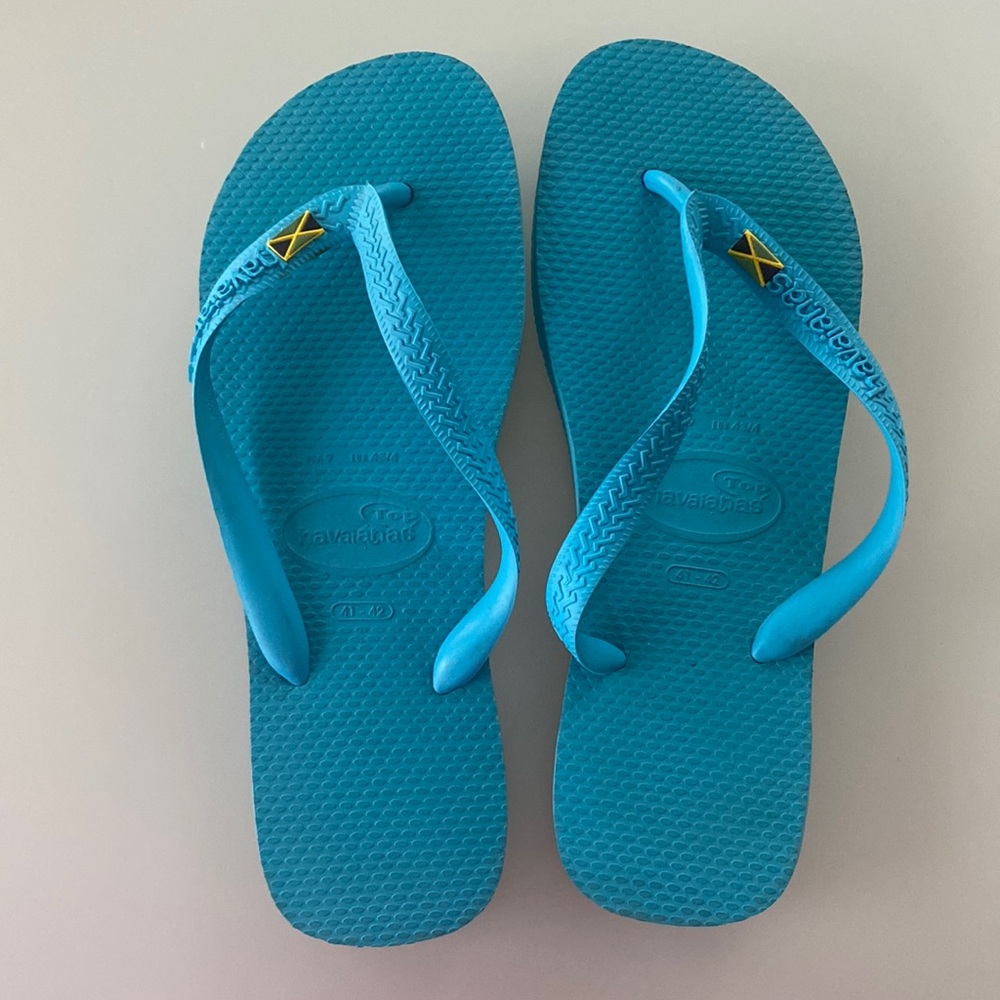 Size 9 (41-42) teal Havaianas